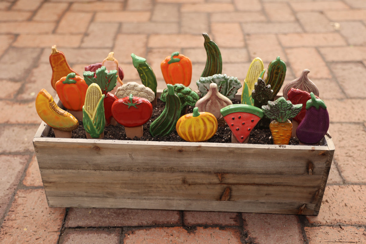 Veggie Stakes — handcrafted ceramics by JJ Potts
